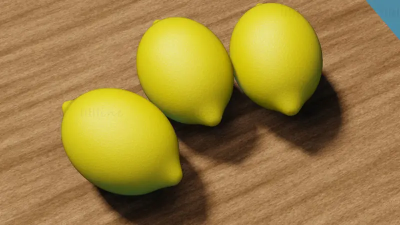 Modelo 3D de limón
