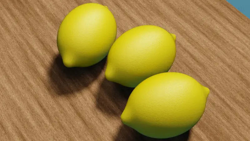 Modelo 3D de limón
