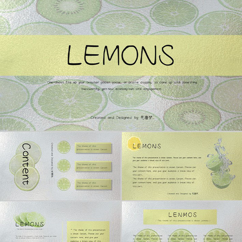 Lemons PowerPoint Templates