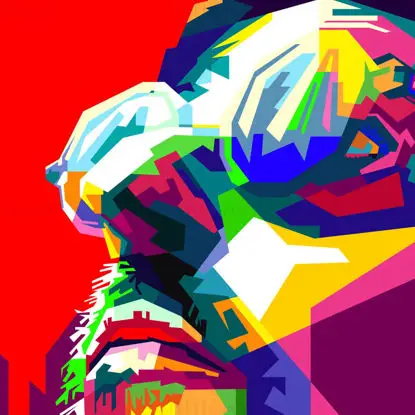 Leon O Profissional Pop Art WPAP