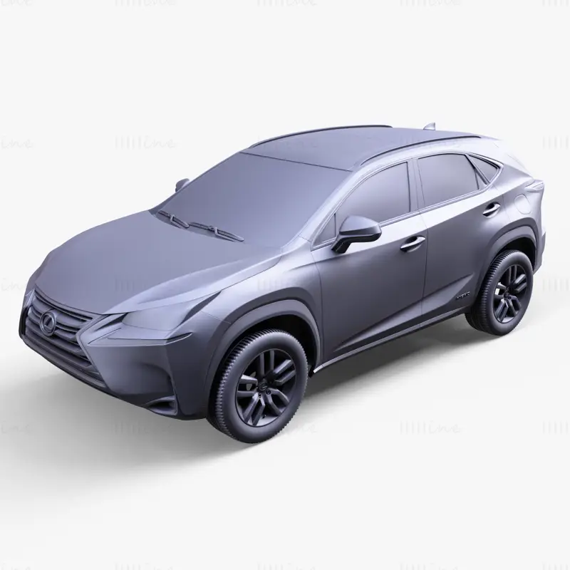 Lexus NX Hybrid Car 3D Model