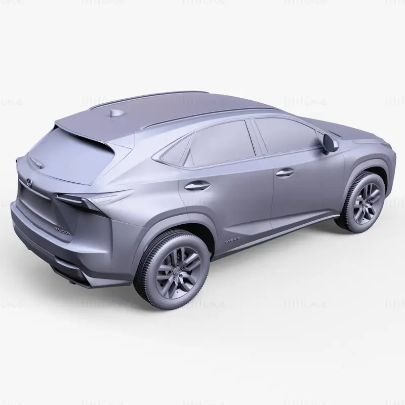 Lexus NX Hybrid Car 3D Model