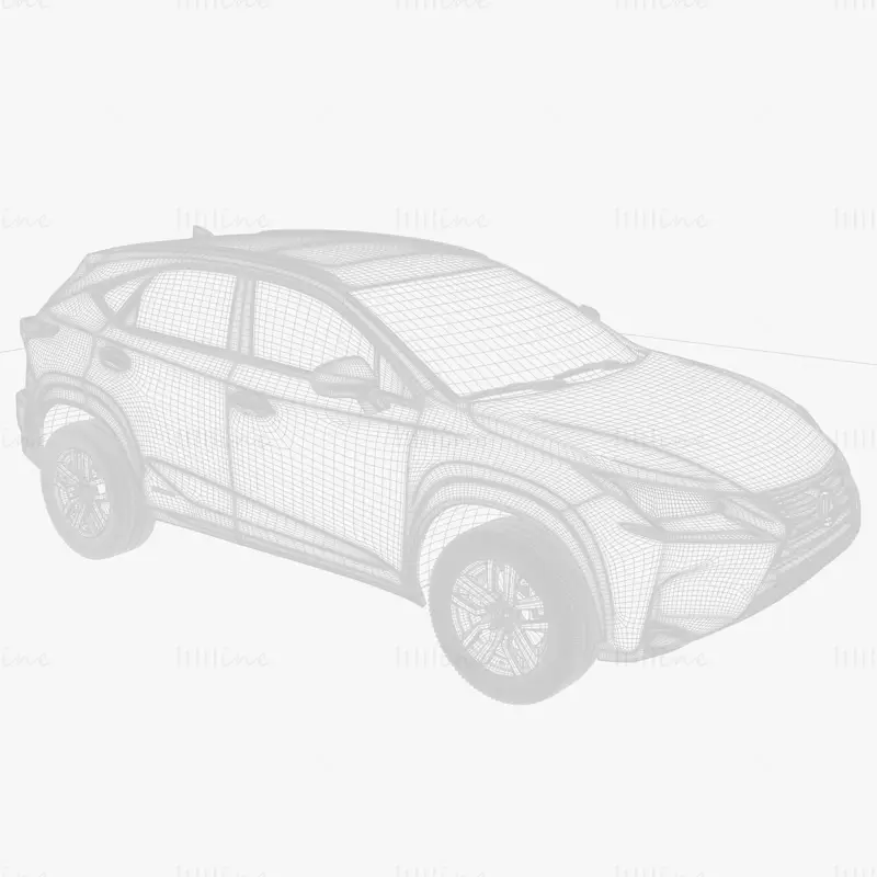 Lexus NX Hybrid Car 3D Model