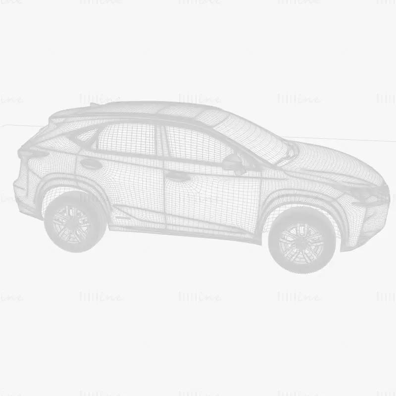 Lexus NX Hybrid Car 3D Model