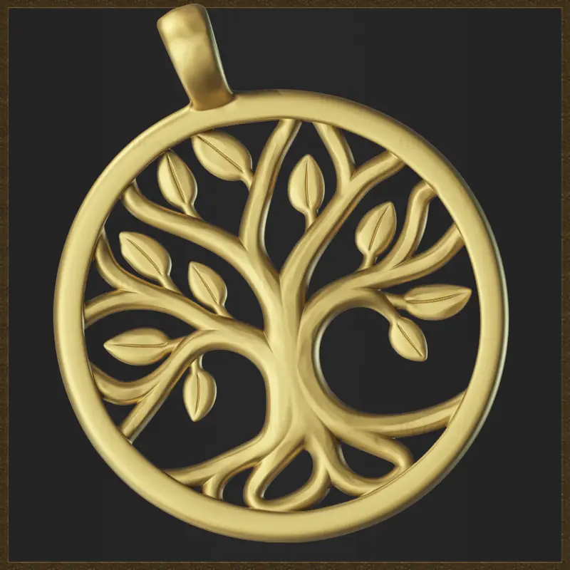 Oblikovanje nakita z obeskom Life Tree v 3D-tiskalniku