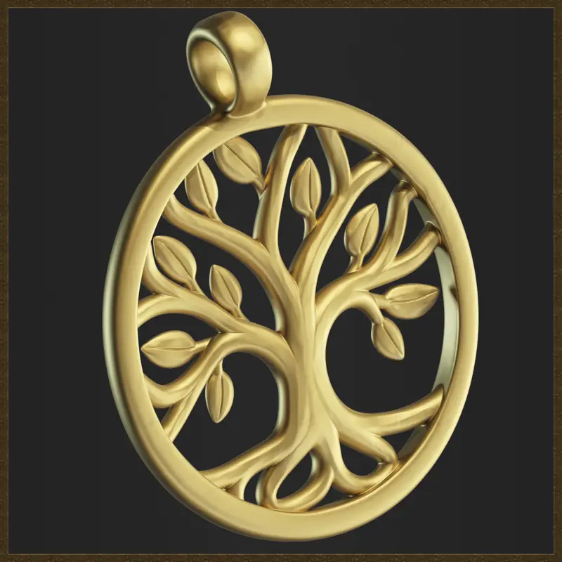 Oblikovanje nakita z obeskom Life Tree v 3D-tiskalniku