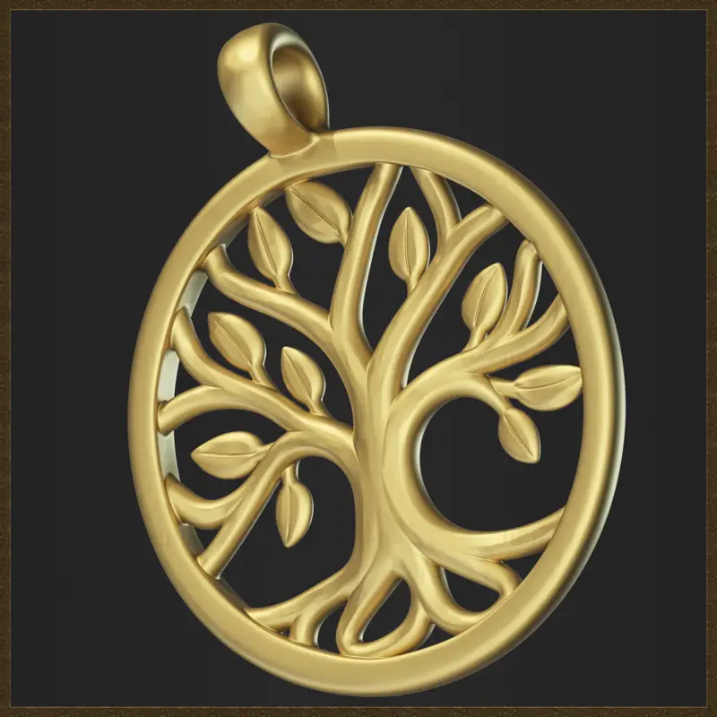 Oblikovanje nakita z obeskom Life Tree v 3D-tiskalniku