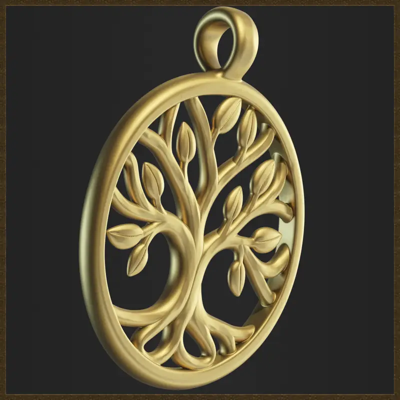 Oblikovanje nakita z obeskom Life Tree v 3D-tiskalniku