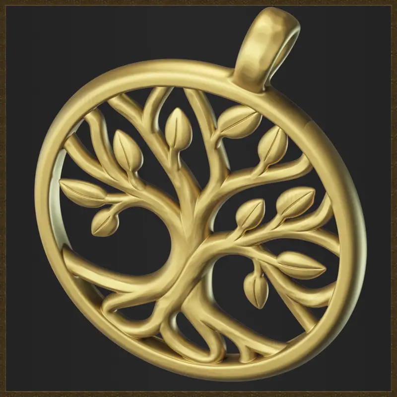 Oblikovanje nakita z obeskom Life Tree v 3D-tiskalniku