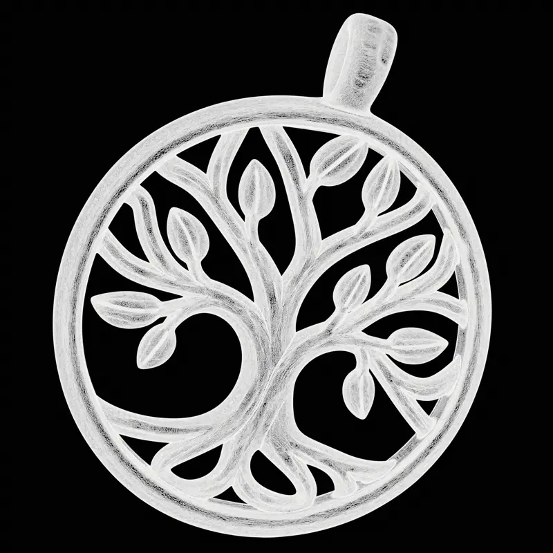Oblikovanje nakita z obeskom Life Tree v 3D-tiskalniku