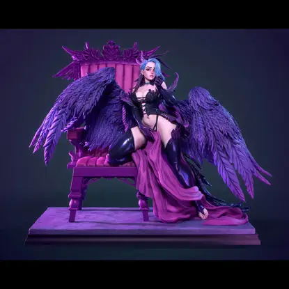 Lilim the Fallen Angel 3D Print Model STL File