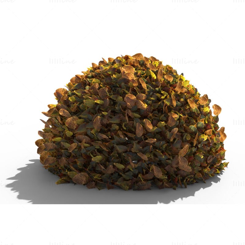 Linden Leaf Pile 3D modell