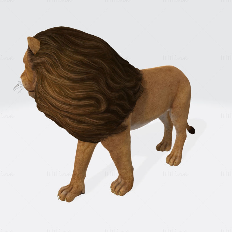 Löwe 3D-Druckmodell