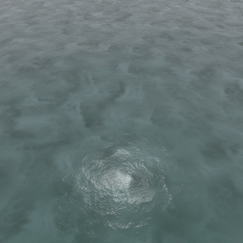 Liquid water turbulent ocean Cinema4D Material