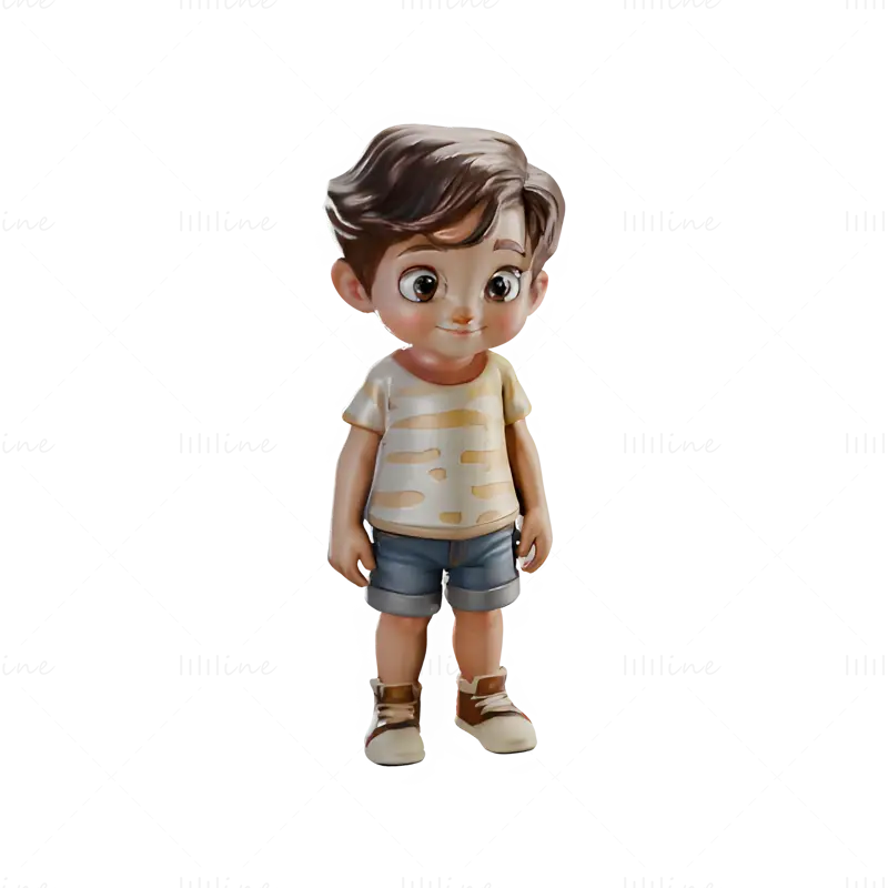 Colecția de modele de imprimare 3D Little Adventurers - Personaje pentru copii stilizate