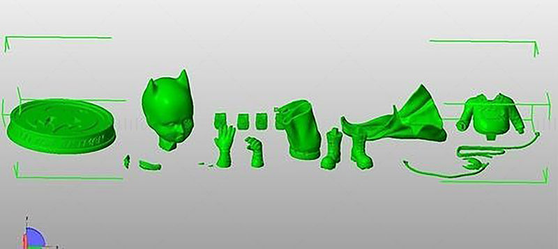 Küçük Batman 3D Baskı Modeli STL