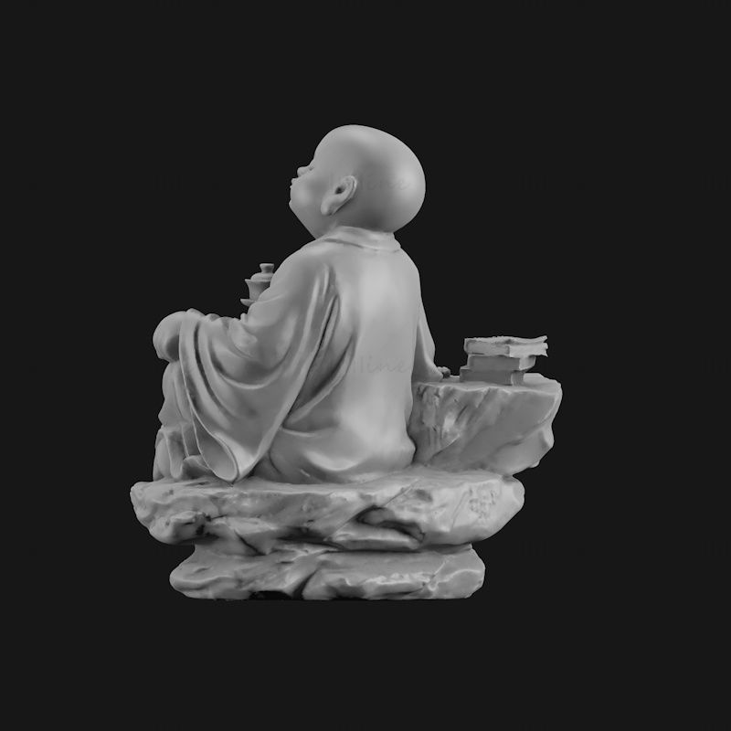 Micul Buddha model de imprimare 3d