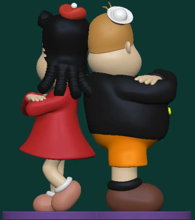 Little Lulu and Tubby Tompkins 3D Printing Model STL