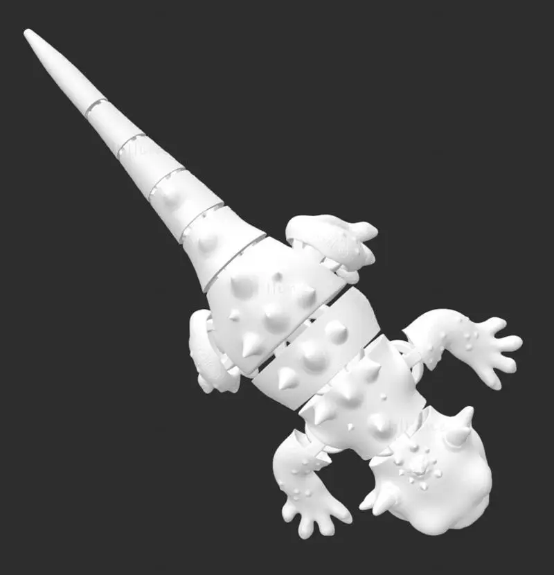 Modelo de impressão 3D articulado Lagarto FLEXI arquivo STL