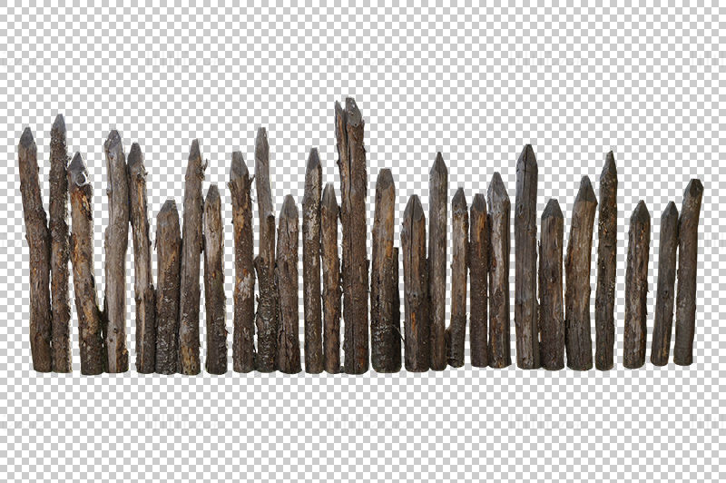 Valla de troncos png
