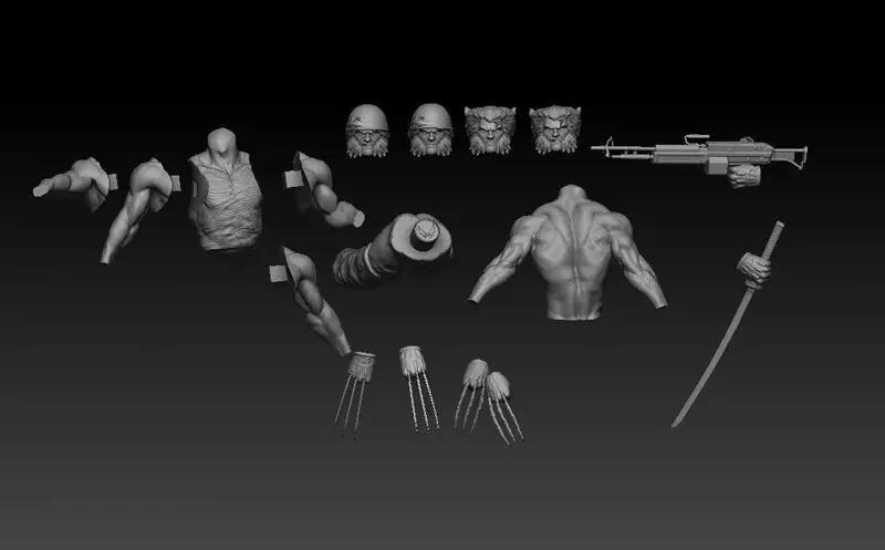 Logan Soldier 3D-utskriftsmodell STL