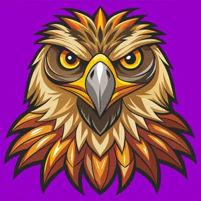 Logo Head Hawk Design vectorial