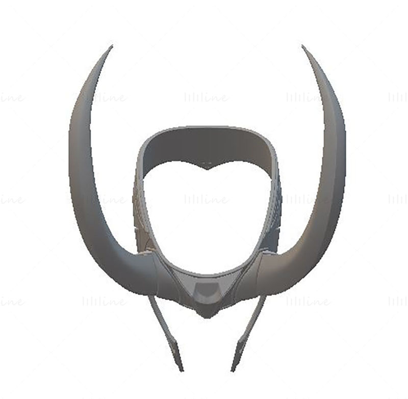 Loki New Helmet Crown 3D Model Ready to Print STL