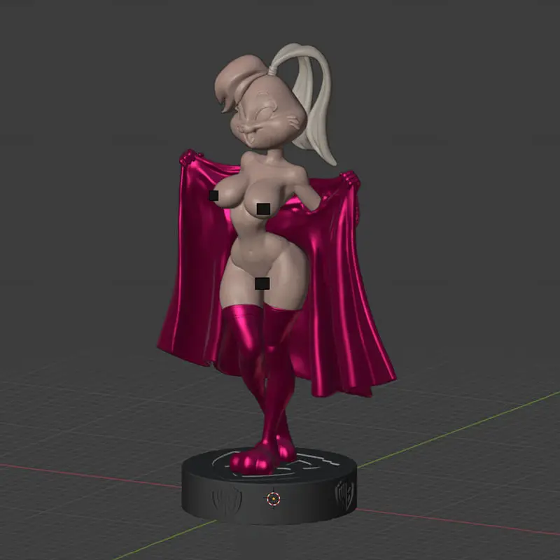 Lola Bunny NSFW Figürler 3D Baskı Modeli STL