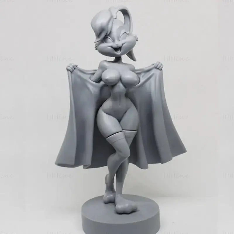 Lola Bunny NSFW figurák 3D nyomtatási modell STL