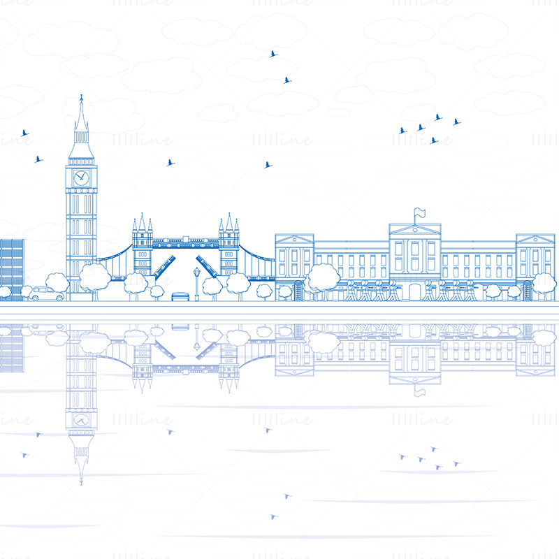 London skyline vector illustration