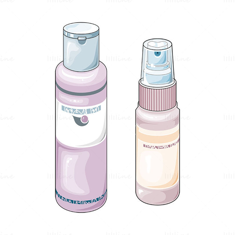 Lotion and spray vector