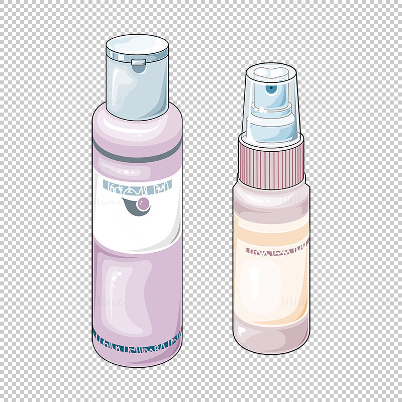 Lotion and spray vector