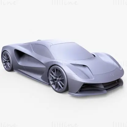 Lotus Evija 2020 Car 3D Model