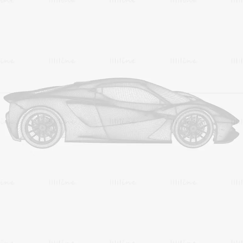 Lotus Evija 2020 Araba 3D Modeli