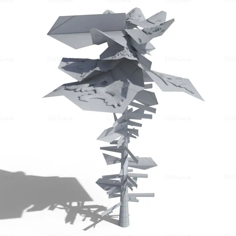 Пакет 3Д модела ниског полигона Снови Спруце Трее