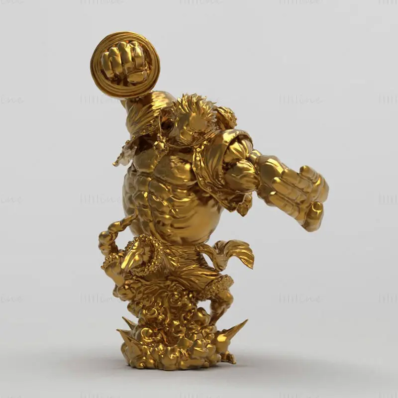 Luffy Gear 4 King Kong Gun 3D tiskový model STL