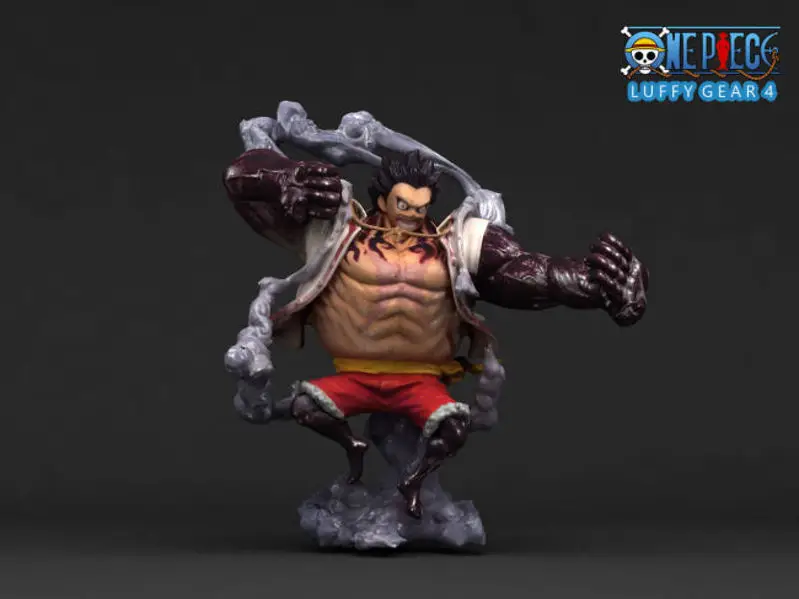 Luffy Gear 4 - 3D-printmodel uit één stuk