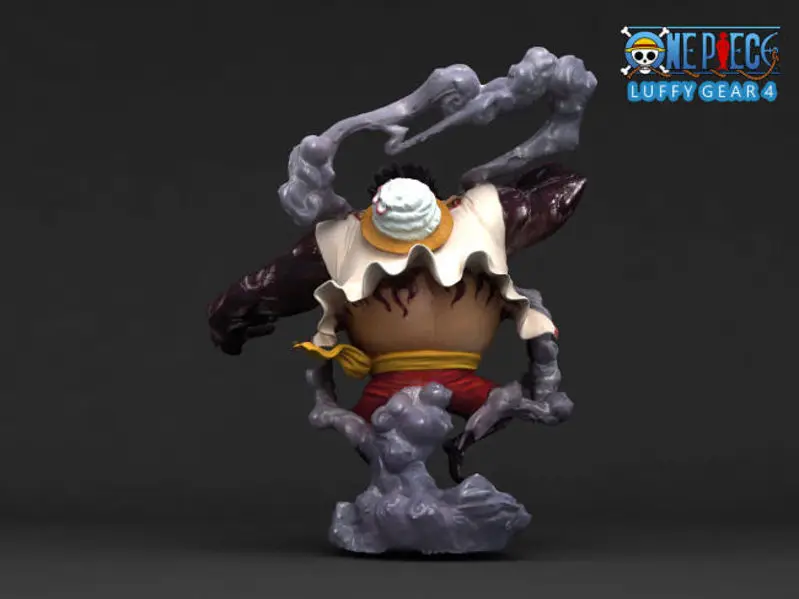 Luffy Gear 4 - 3D-printmodel uit één stuk