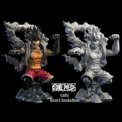 Luffy Gear 4 Snakeman 3D-utskriftsmodell STL