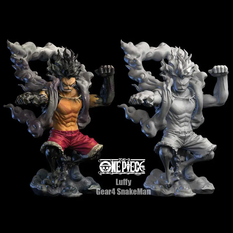 Luffy Gear 4 Yılan Adam 3D Baskı Modeli STL