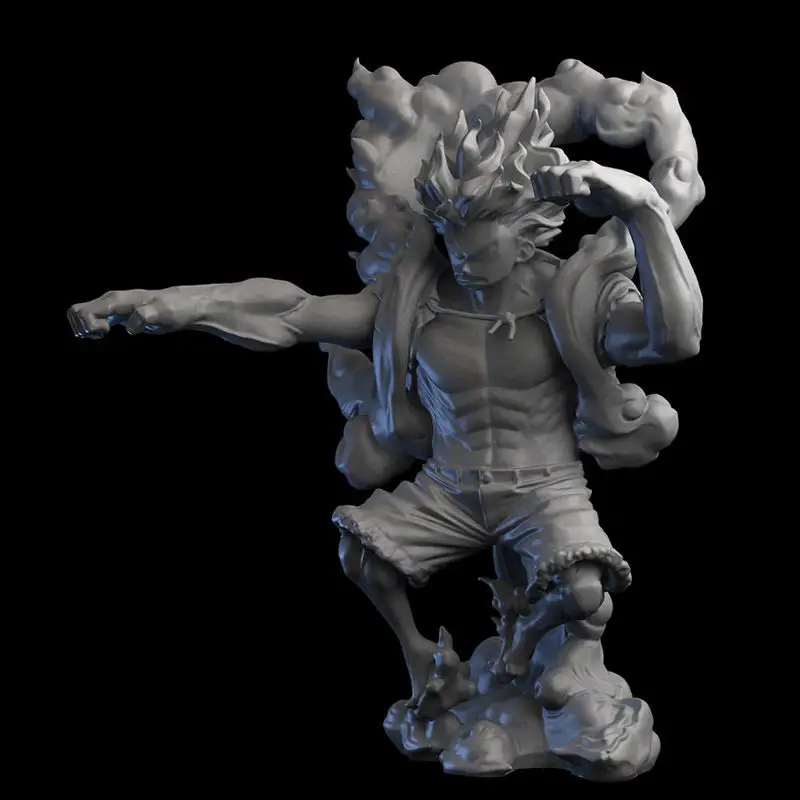 Luffy Gear 4 Snakeman 3D-printmodel STL