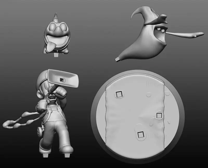 Fichiers STL du modèle d'impression 3D de Luigi's Mansion