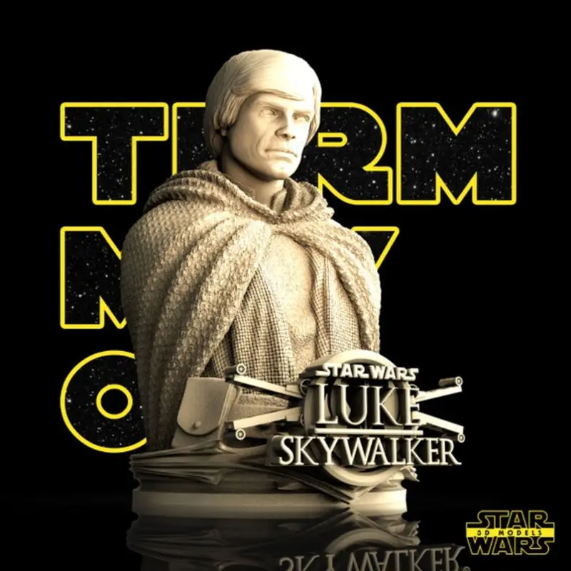 Busta Luka Skywalkera - Star Wars 3D tiskový model STL