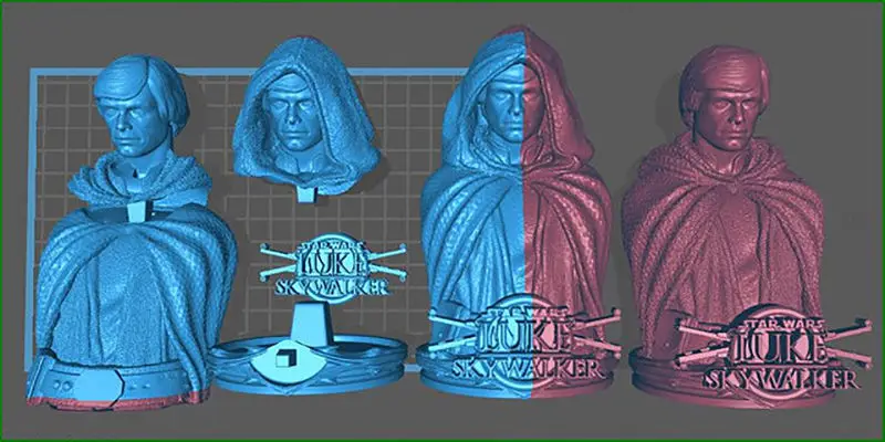 Buste de Luke Skywalker - Modèle d'impression 3D Star Wars STL