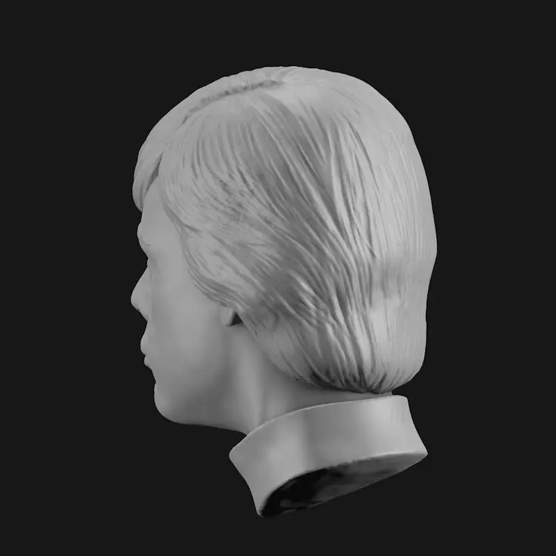 Luke Skywalker Head Sculpture Model 3D Print