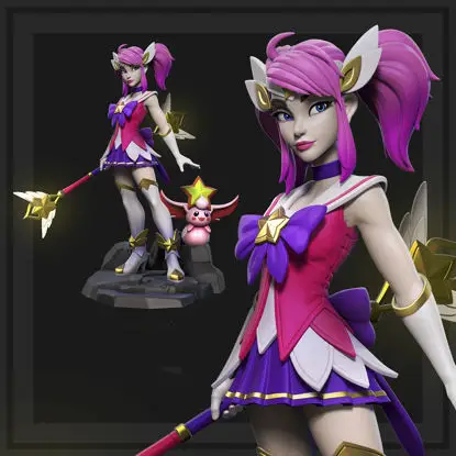 Lux Star Guardian Skin (League of Legends) 3D Print Model STL FIles