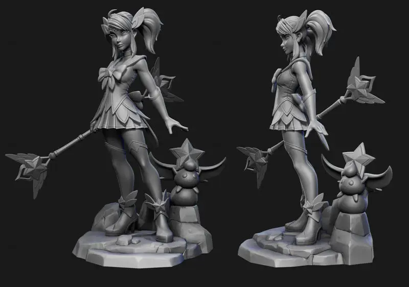 Lux Star Guardian Skin (League of Legends) 3D Print Model STL FIles