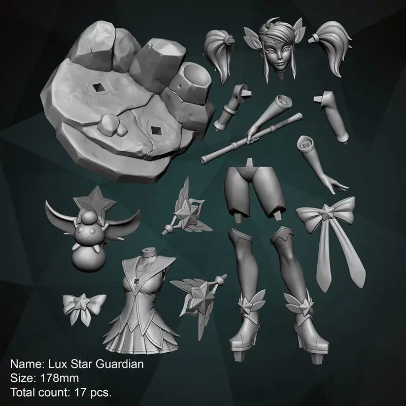 Lux Star Guardian Skin (League of Legends) 3D Print Model STL FIles