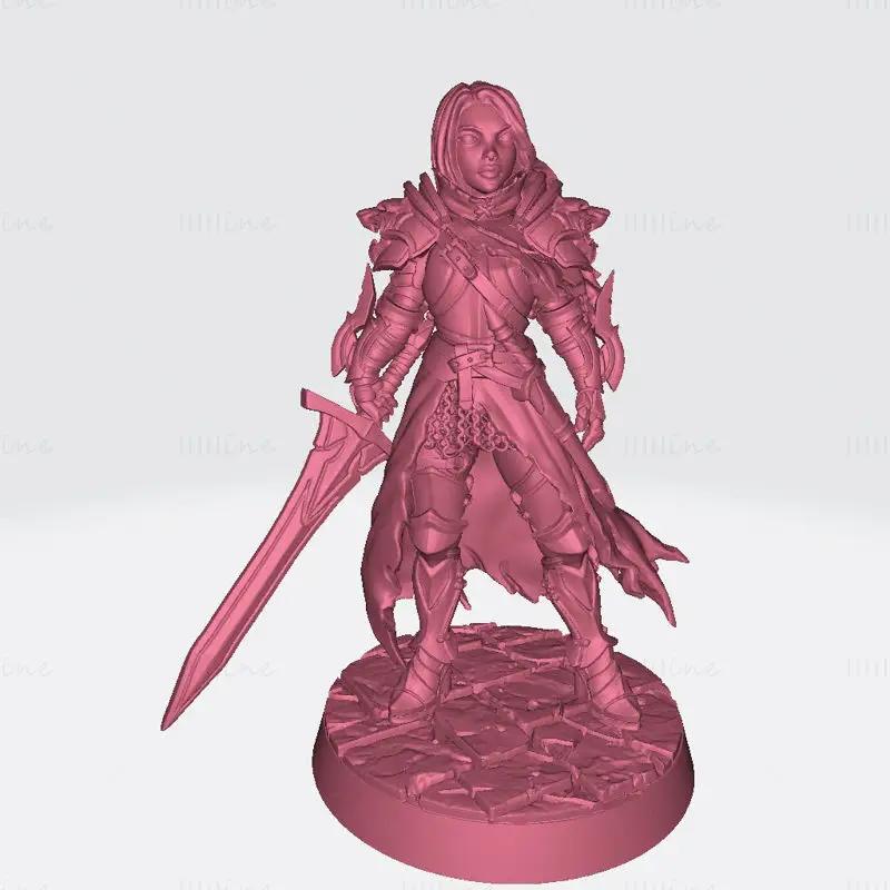 Lydia 母狮微型 3D 打印模型 STL