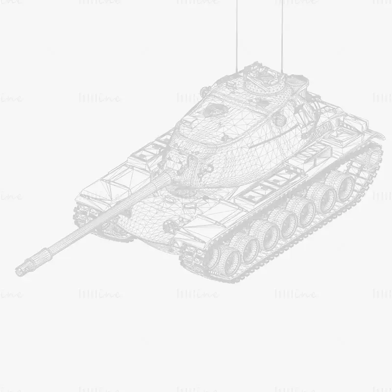 M103 ağır tank 3D model